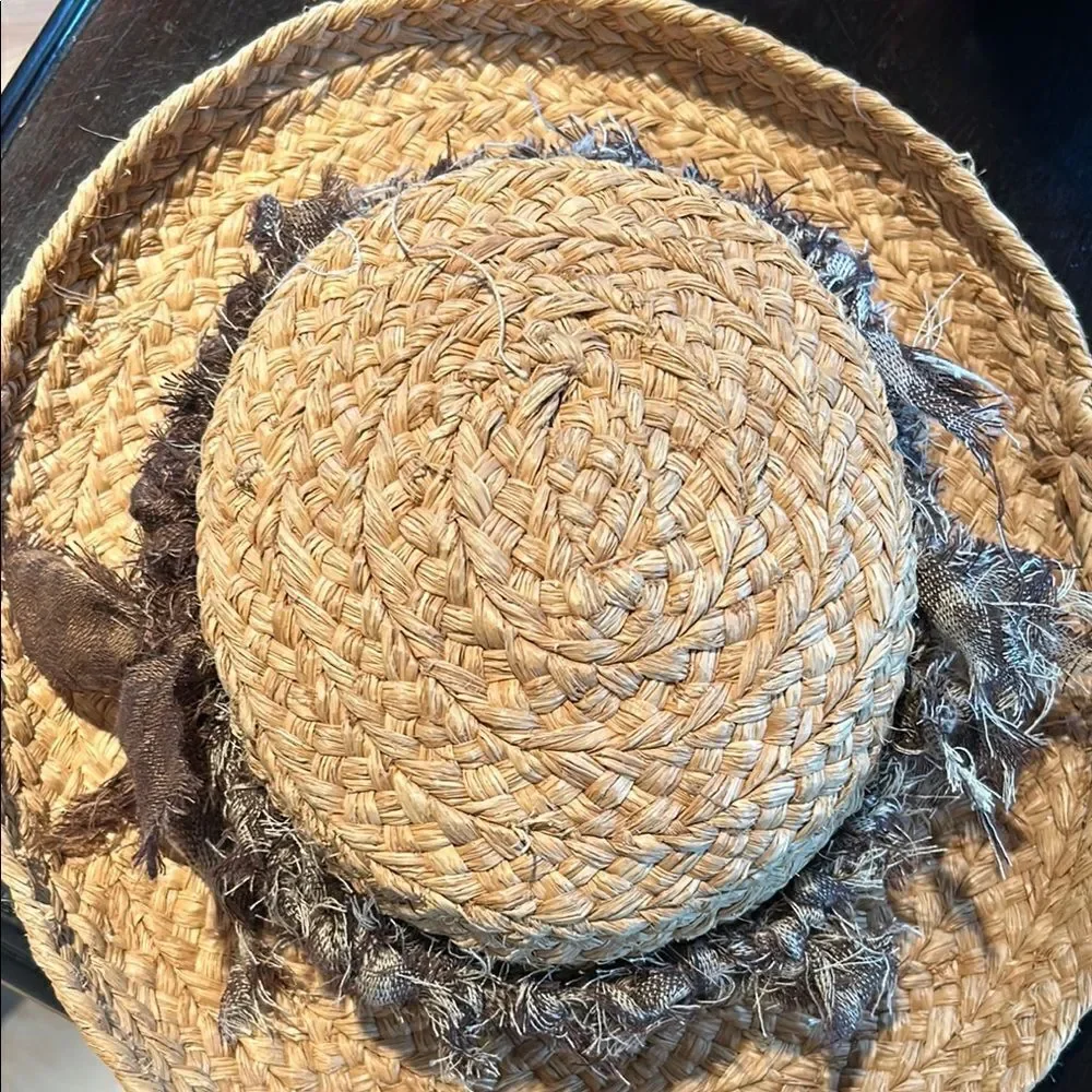 Handcrafted stretch raw edge animal print raw edge headband hatband mix browns
